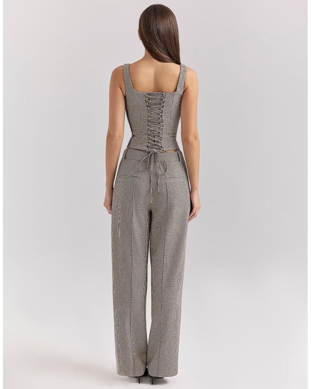 House Of Cb Gray Selma Corset Top