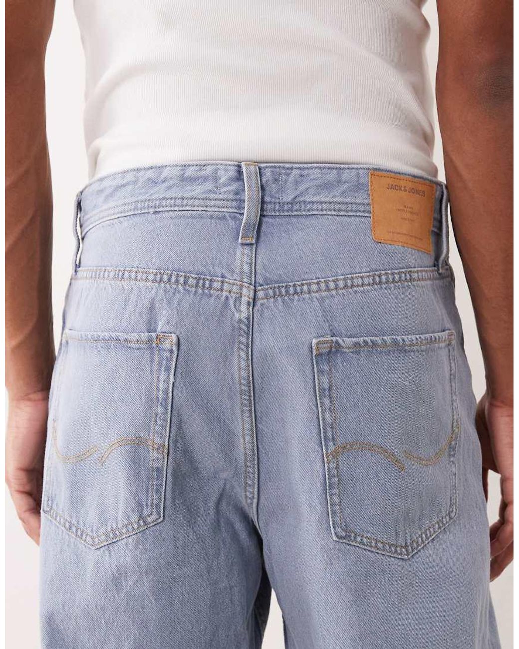 Jack & Jones Blue Alex baggy Jeans for men