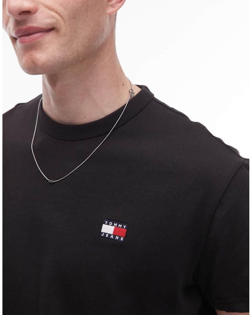 Tommy Hilfiger Black Regular Badge Logo T-shirt