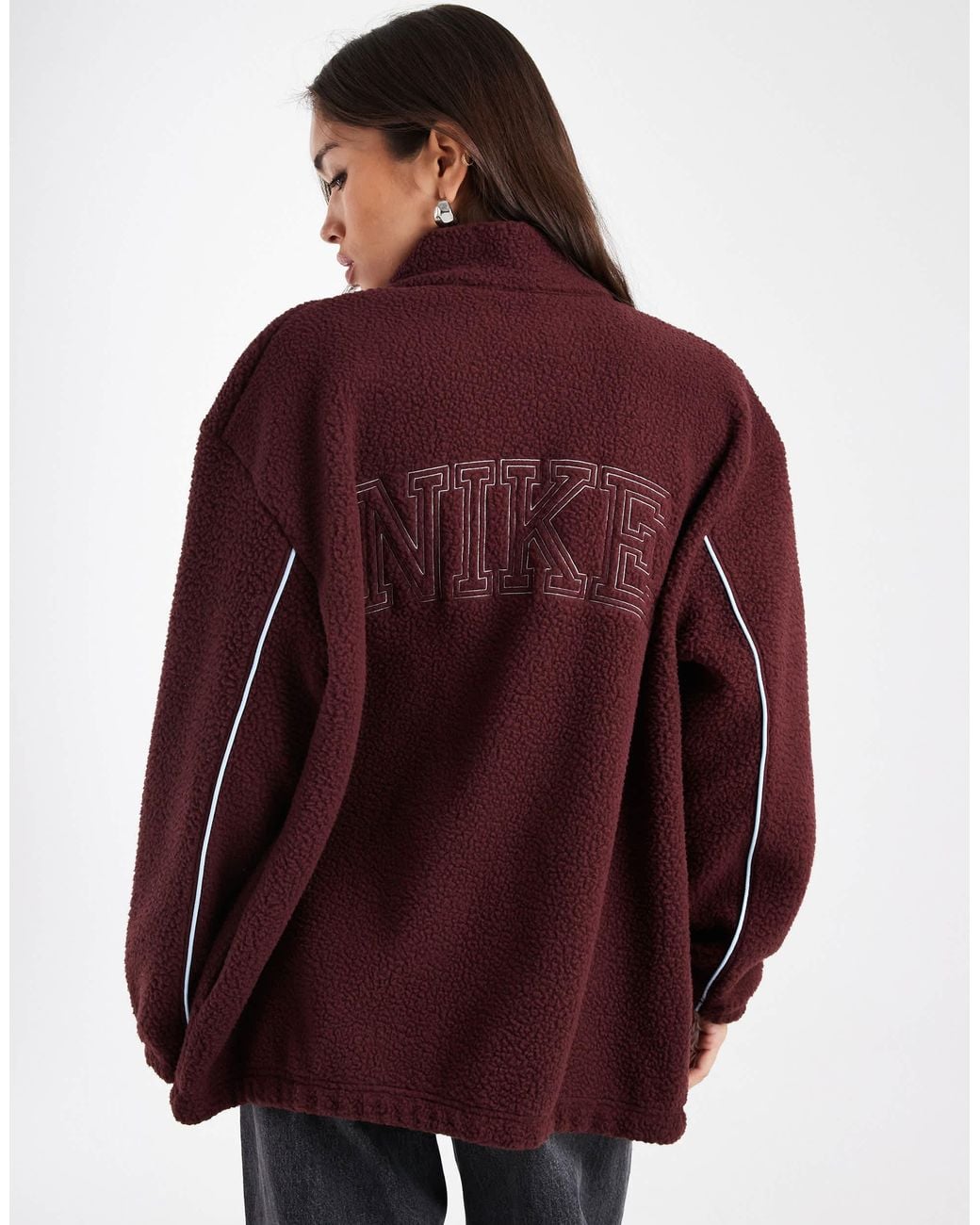 Nike Brown Teddy Fleece Jacket