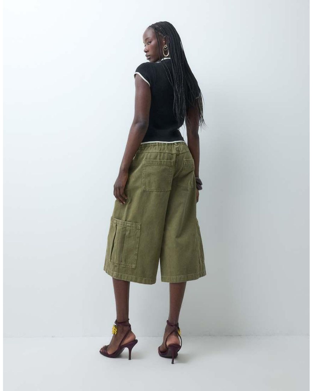 ASOS Green Cargo Jort