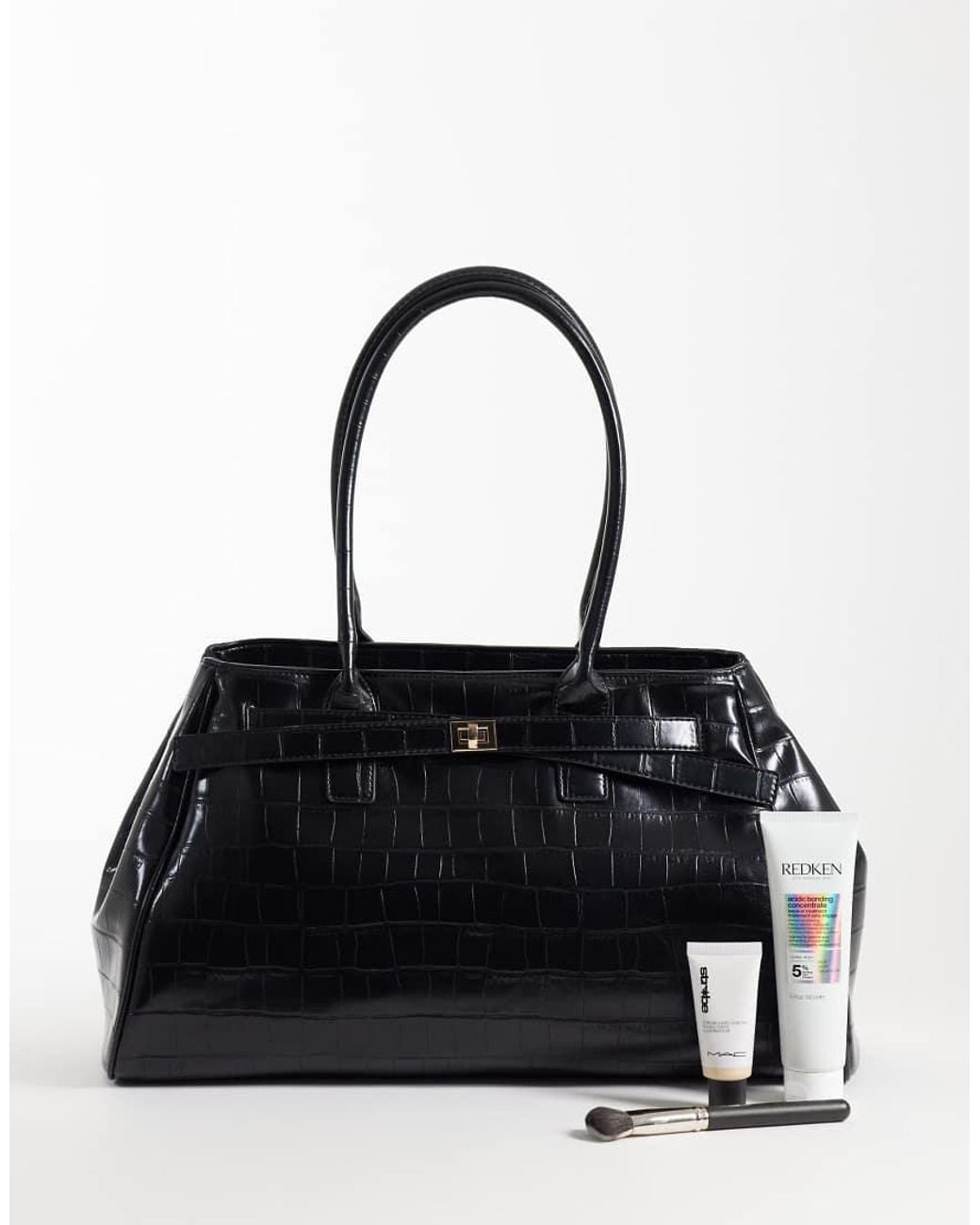 ASOS Black Structured Tote Bag