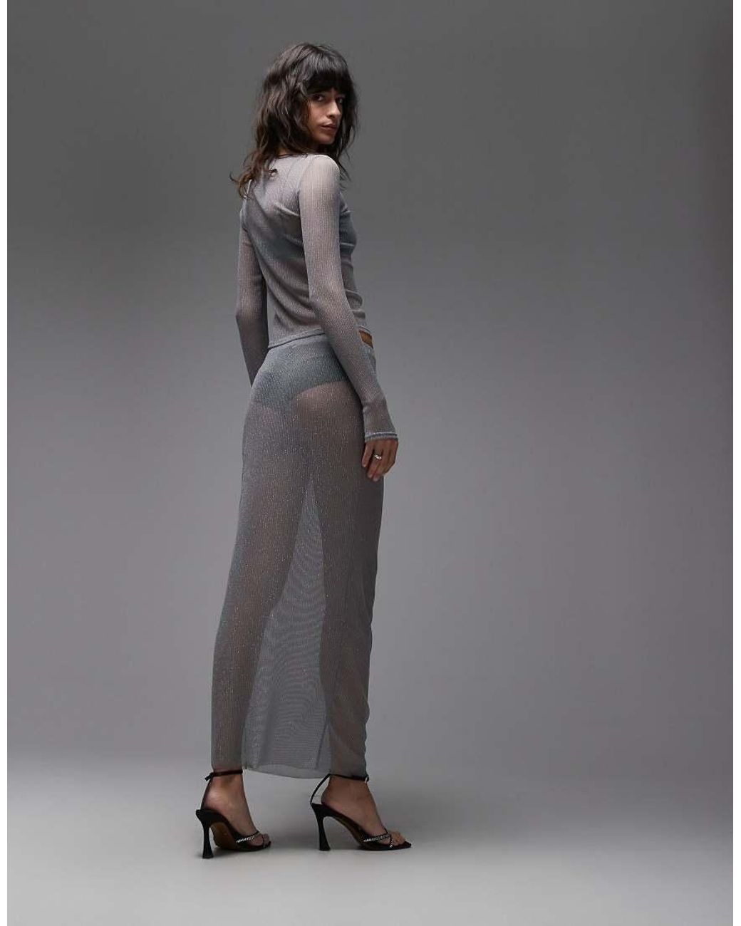 Gonna Lunga di ASOS in Gray