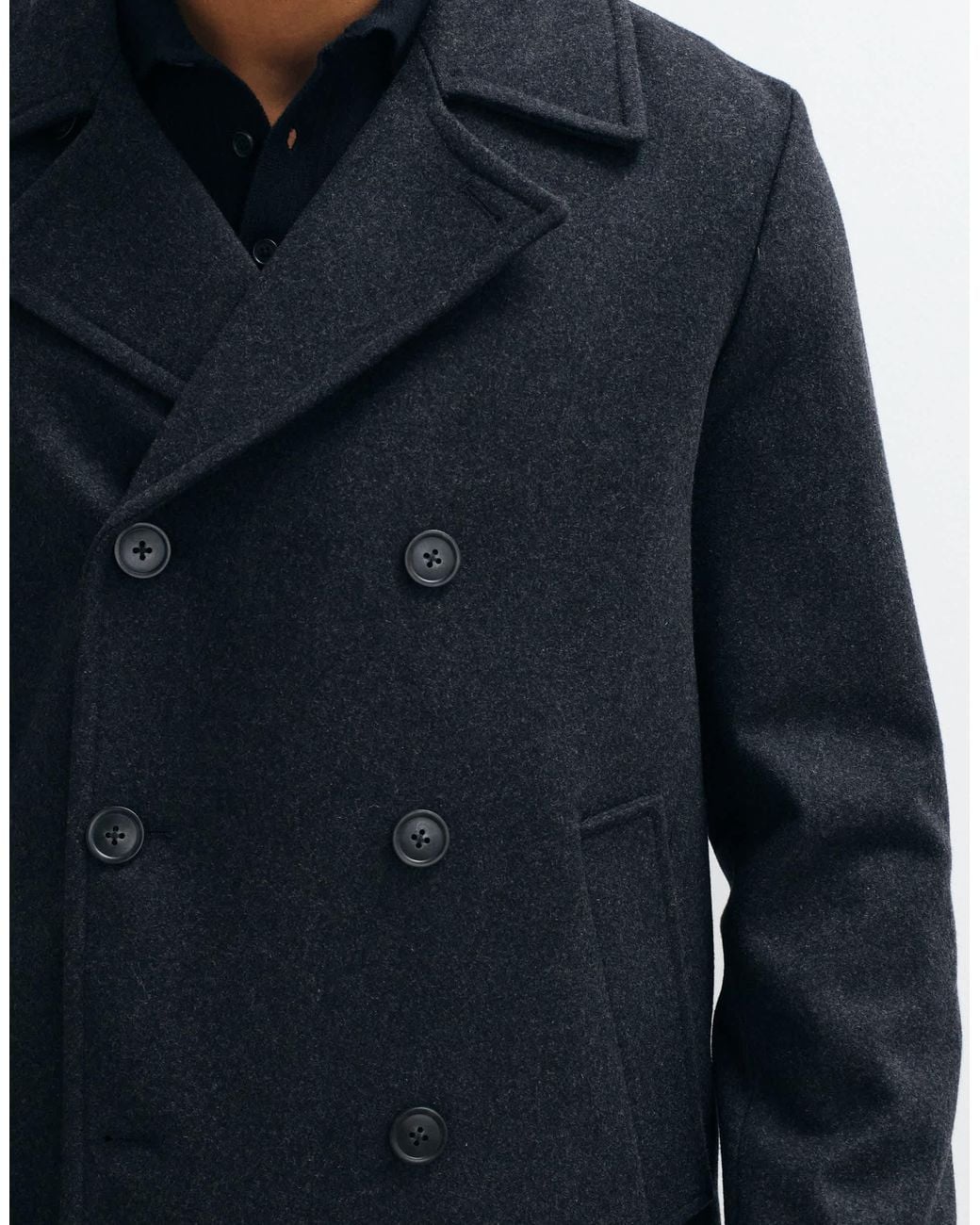 Mango Blue Double Breasted Tailored Jacket for men