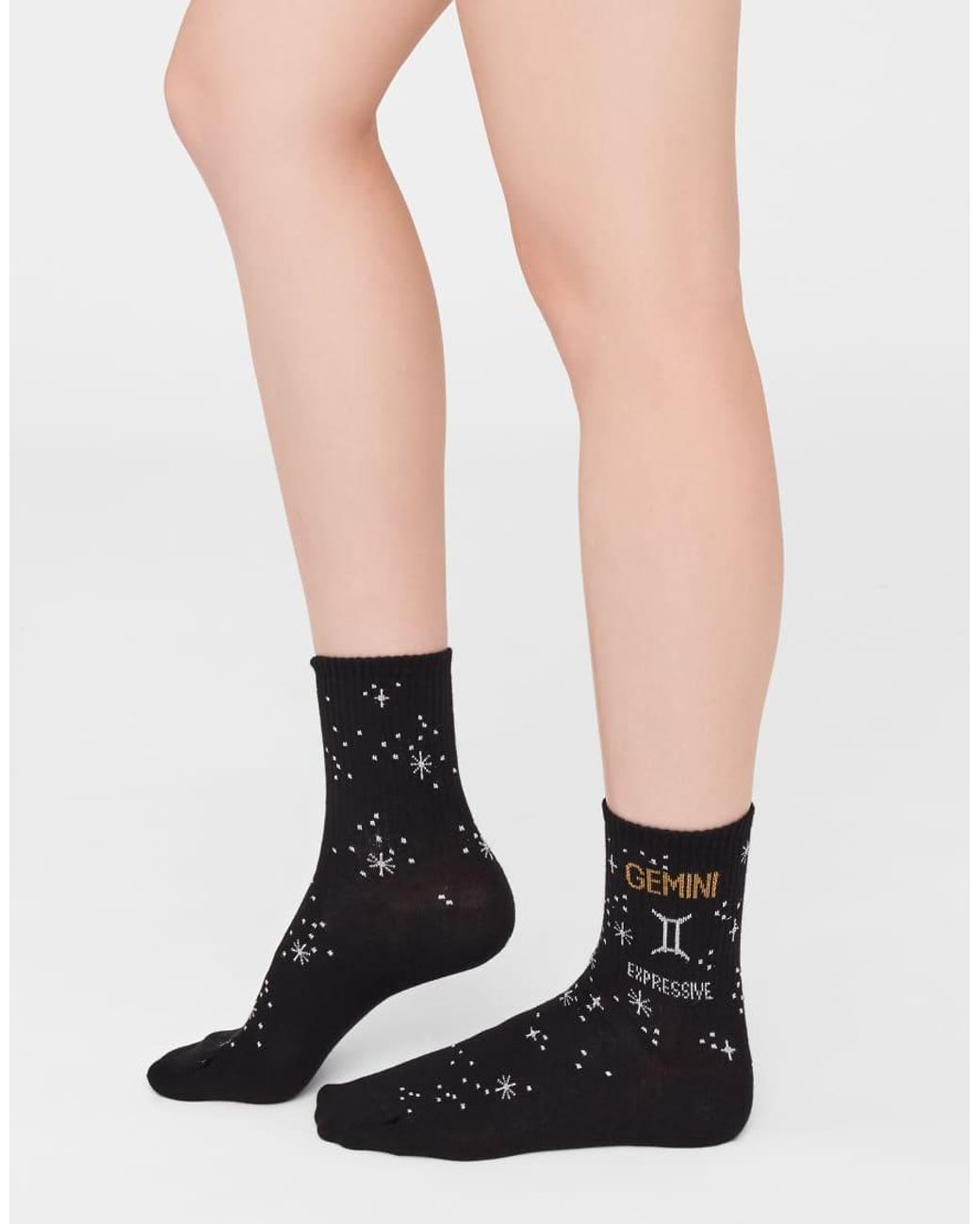 Calzedonia White Astrology Collection Socks