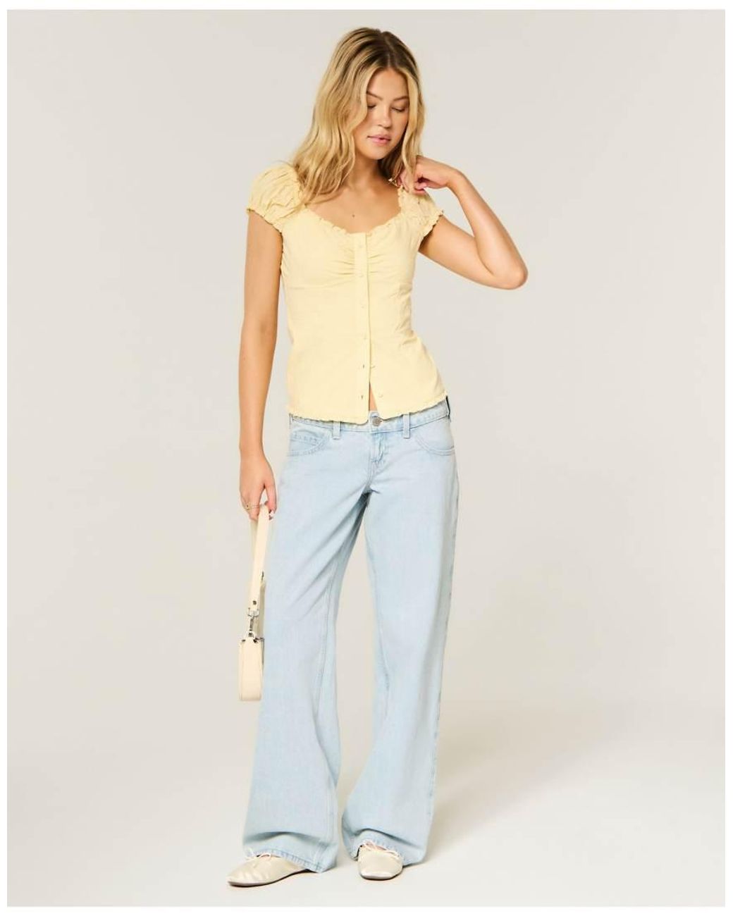 Hollister Yellow Talia Top