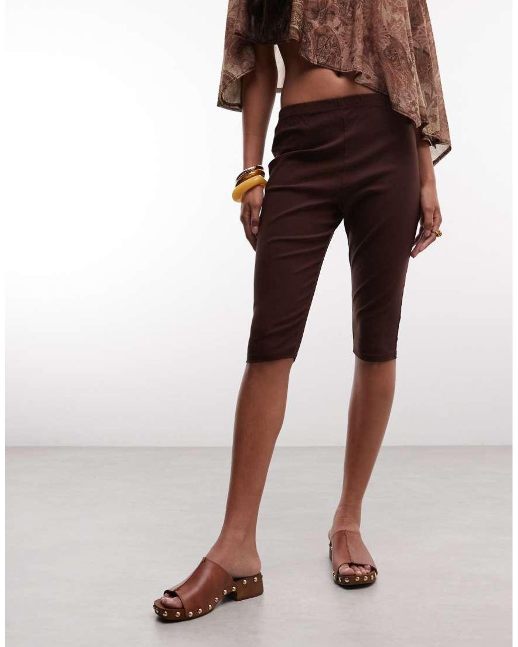 Reclaimed Vintage Natural Bengaline Capri Trouser