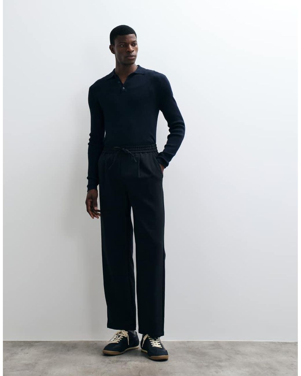 Only & Sons Black Straight Fit Trouser for men