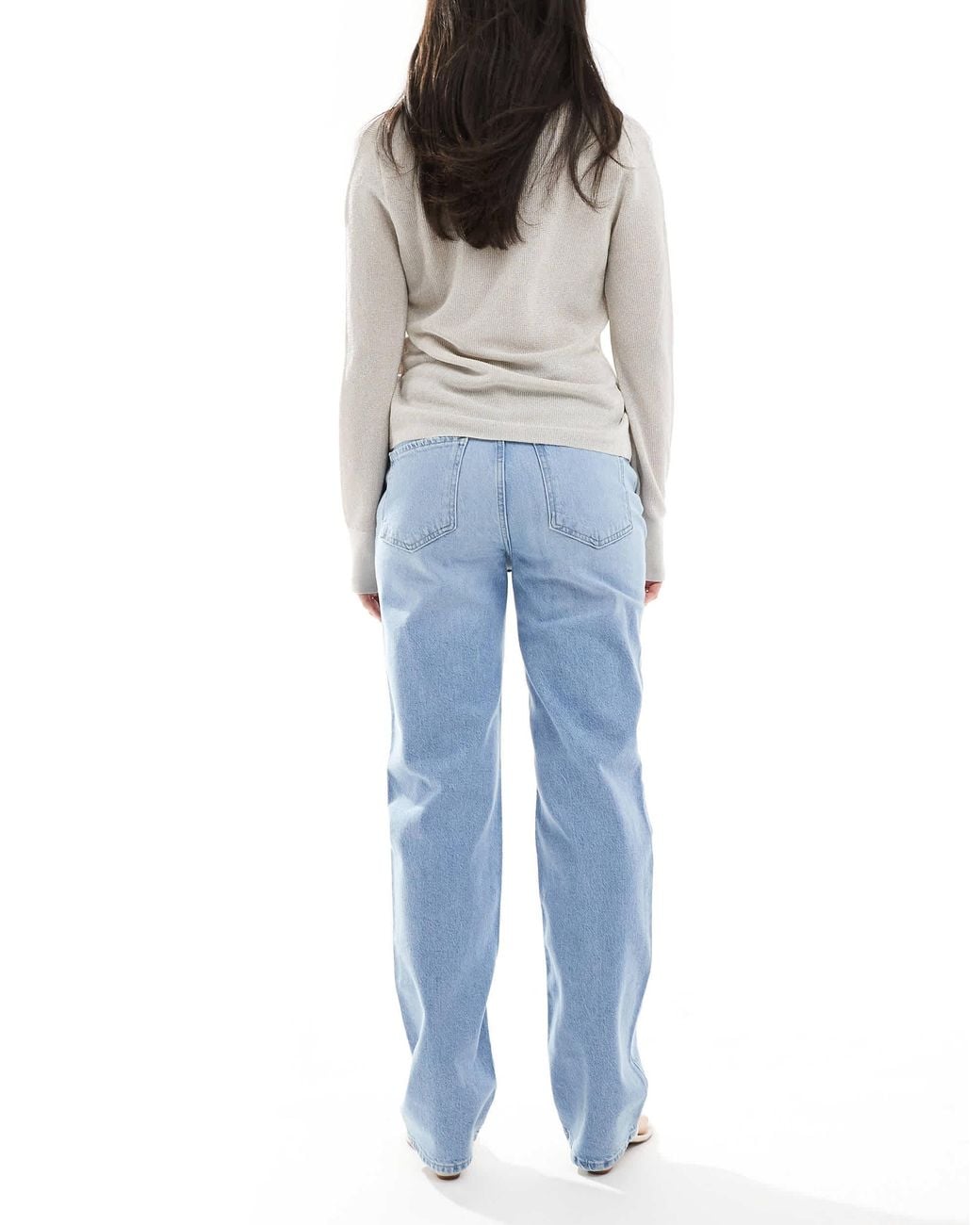 Object Blue Ellen Straight Leg Jeans
