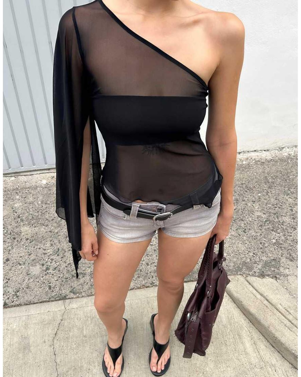 Bershka Black Denim Mini Shorts