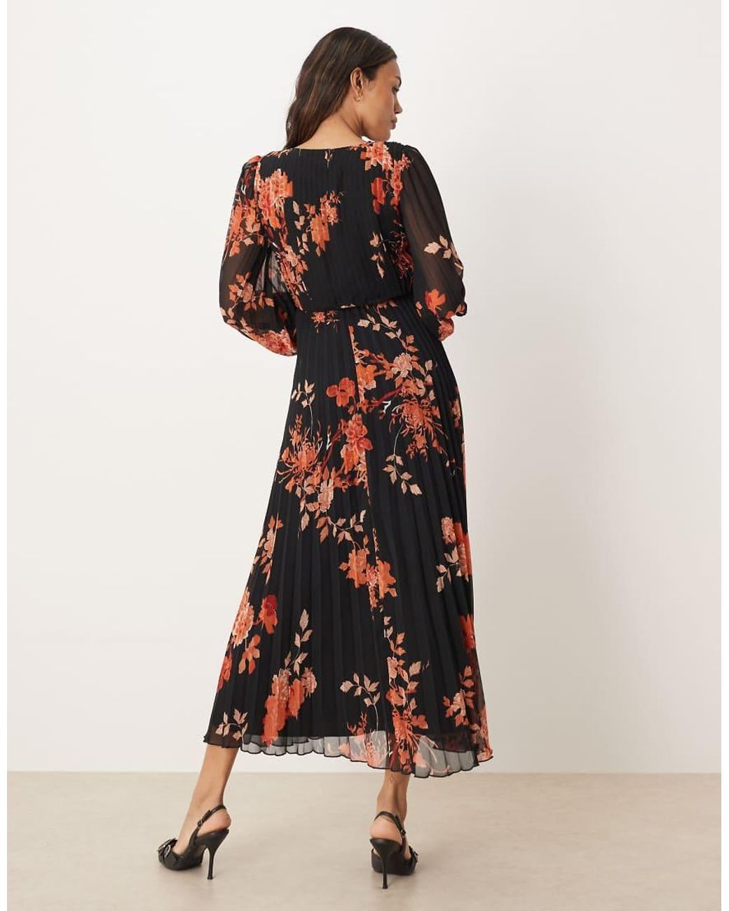 ASOS Multicolor Asos Design Maternity Wrap Pleated Midi Dress