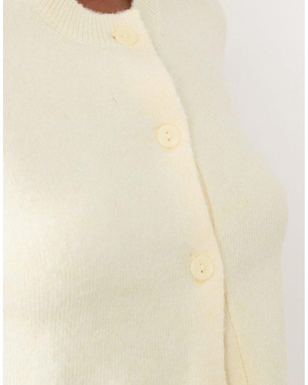 Vila Natural Short Sleeve Soft Knitted Cardigan