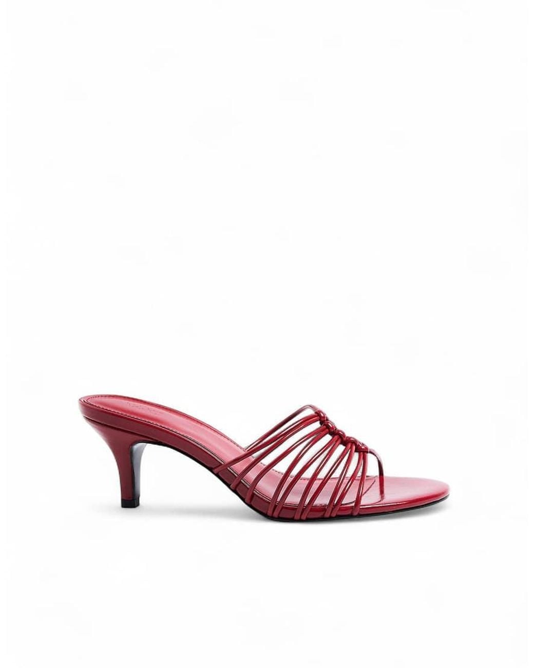 NA-KD Red Strappy Details Mules