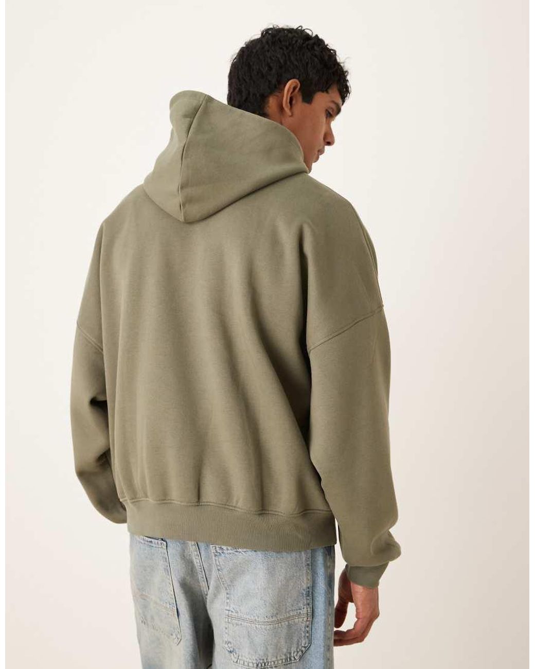 ASOS Green Essentials Extreme Oversized Hoodie for men