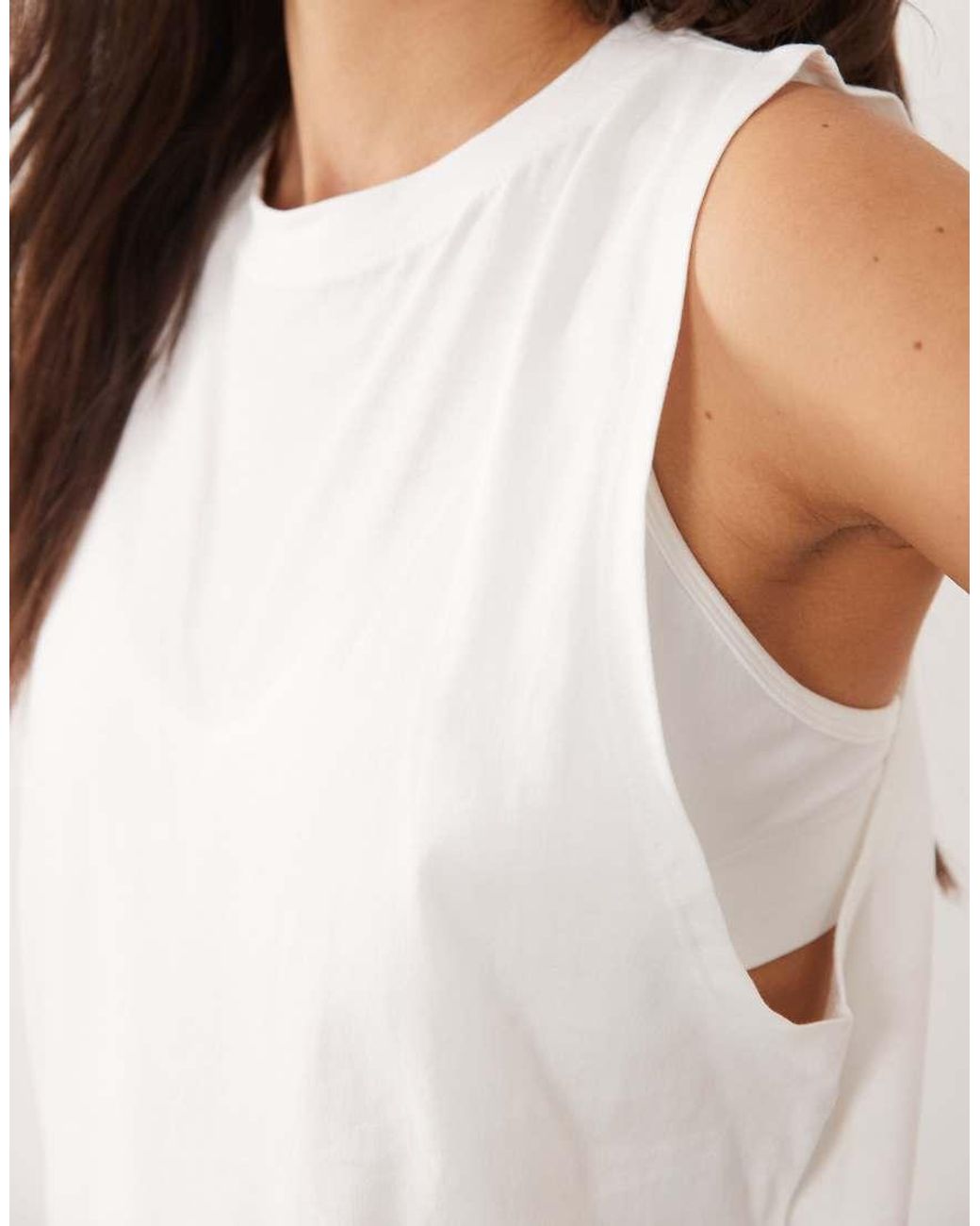 4505 Purple Icon Cotton Drop Armhole Vest With Quick Dry Finish