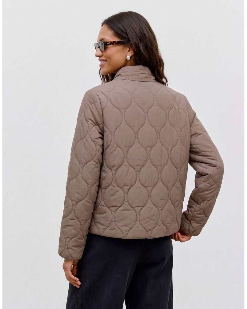 Vero Moda Brown Quilted Jacket
