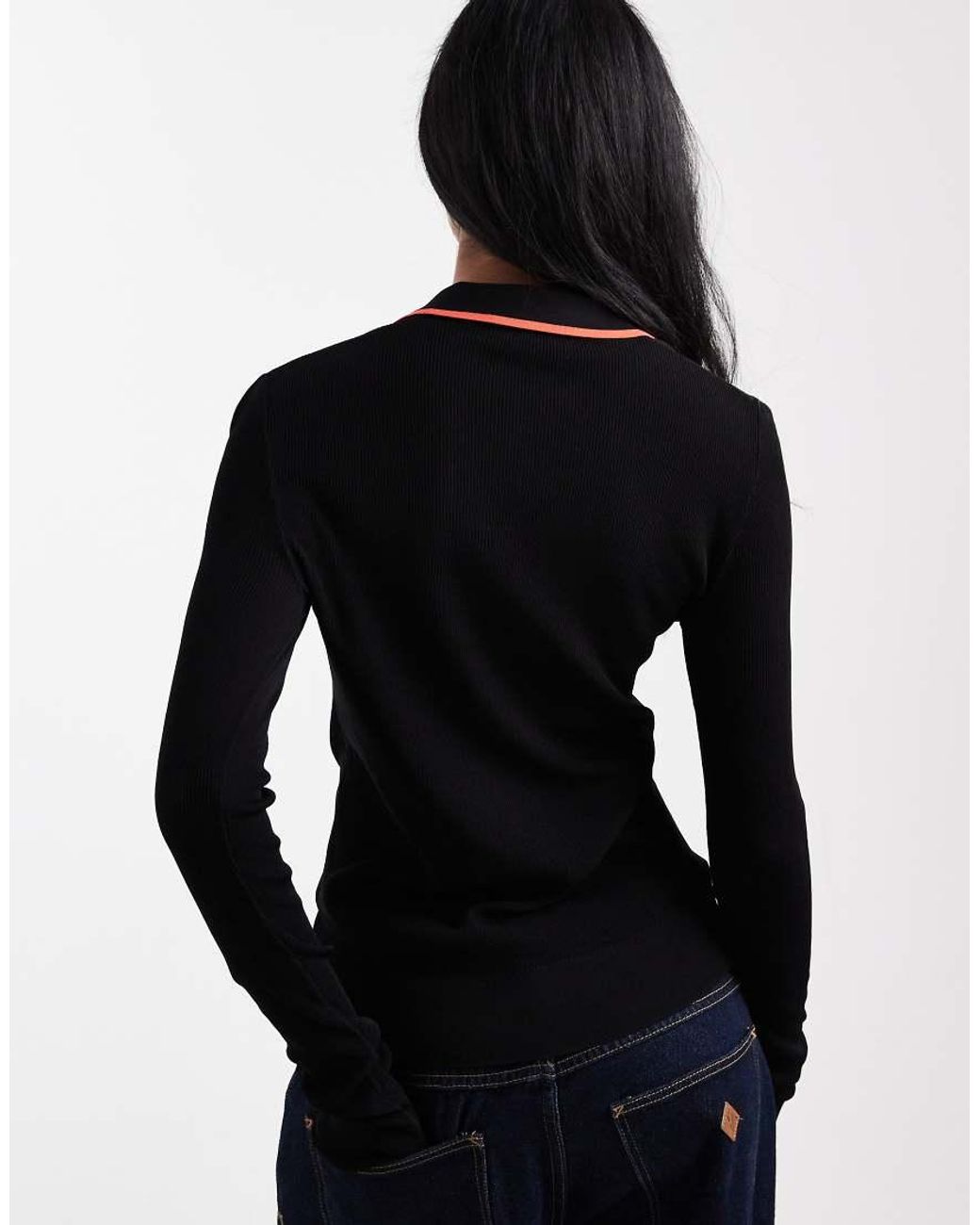 Fred Perry Black Ribbed Knitted Shirt
