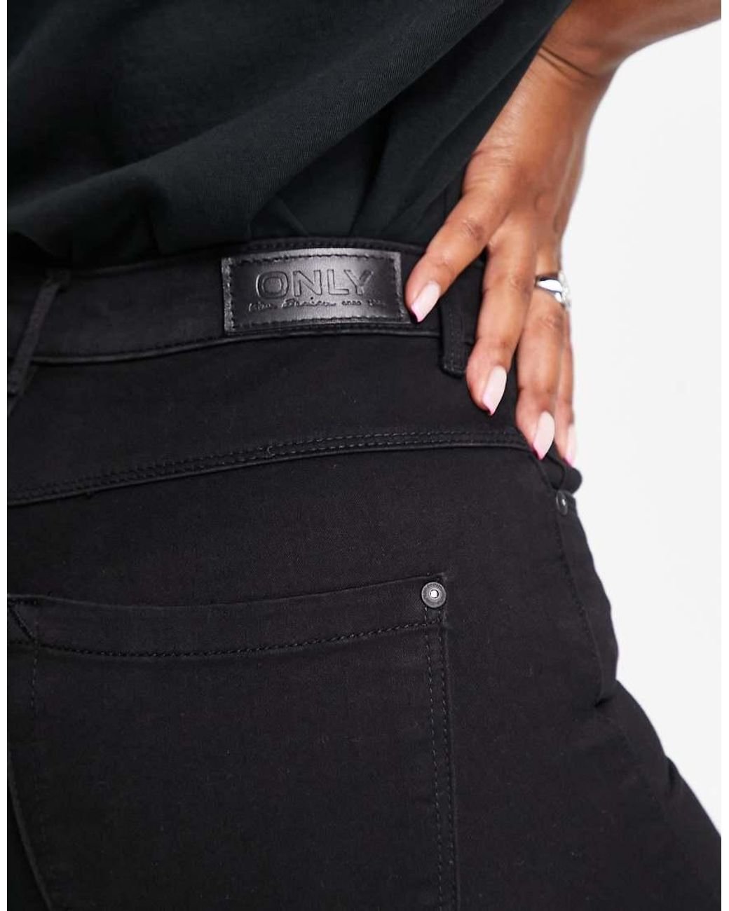 ONLY Black Royal Kick Flared Jeans