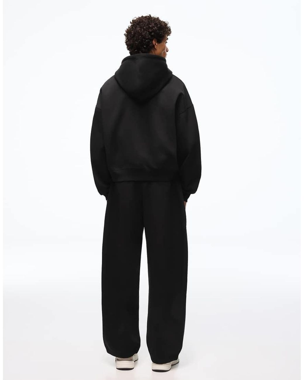 Bershka Black Balloon Fit joggers for men