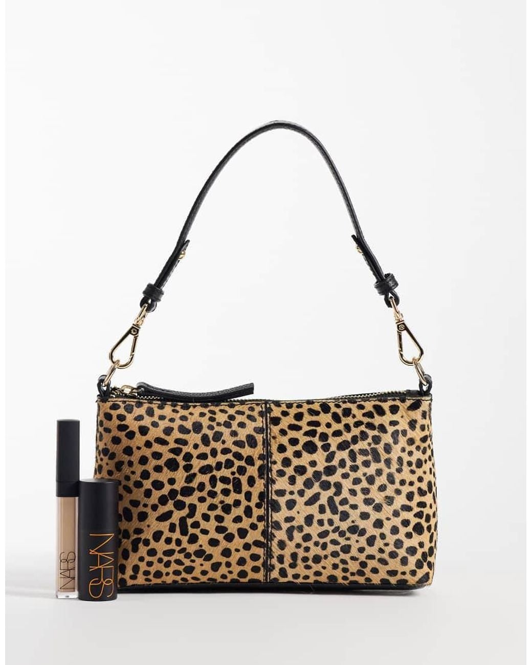 Accessorize Metallic Handheld Shoulder Bag With Crossbody Strap