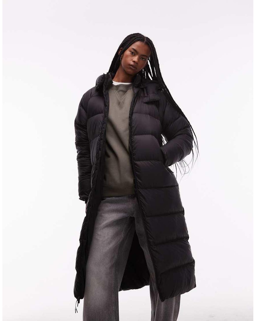 The North Face Black Hydrenalite City Long Down Hooded Parka
