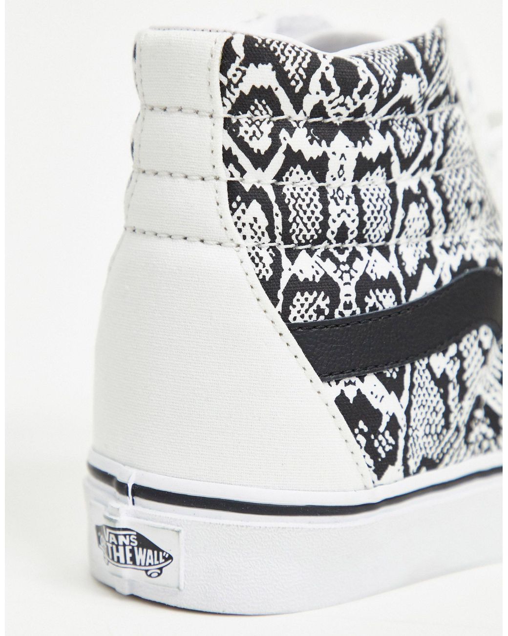 Vans Sk8-hi Snake Print Sneaker in White | Lyst