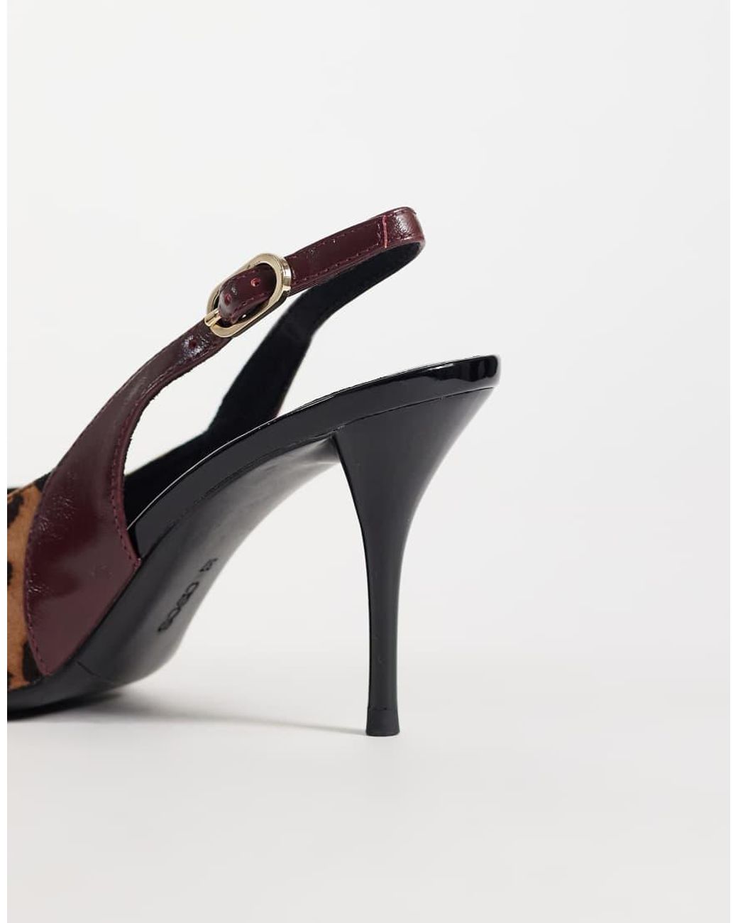 Asos Design Wide Fit Multicolor Serena Slingback Stiletto Heels