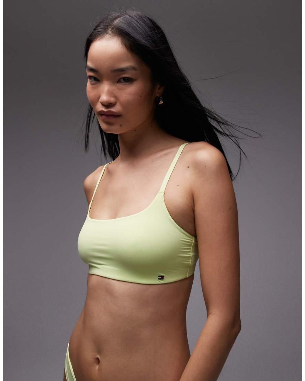 Tommy Hilfiger Green Microfibre Essentials Bralette