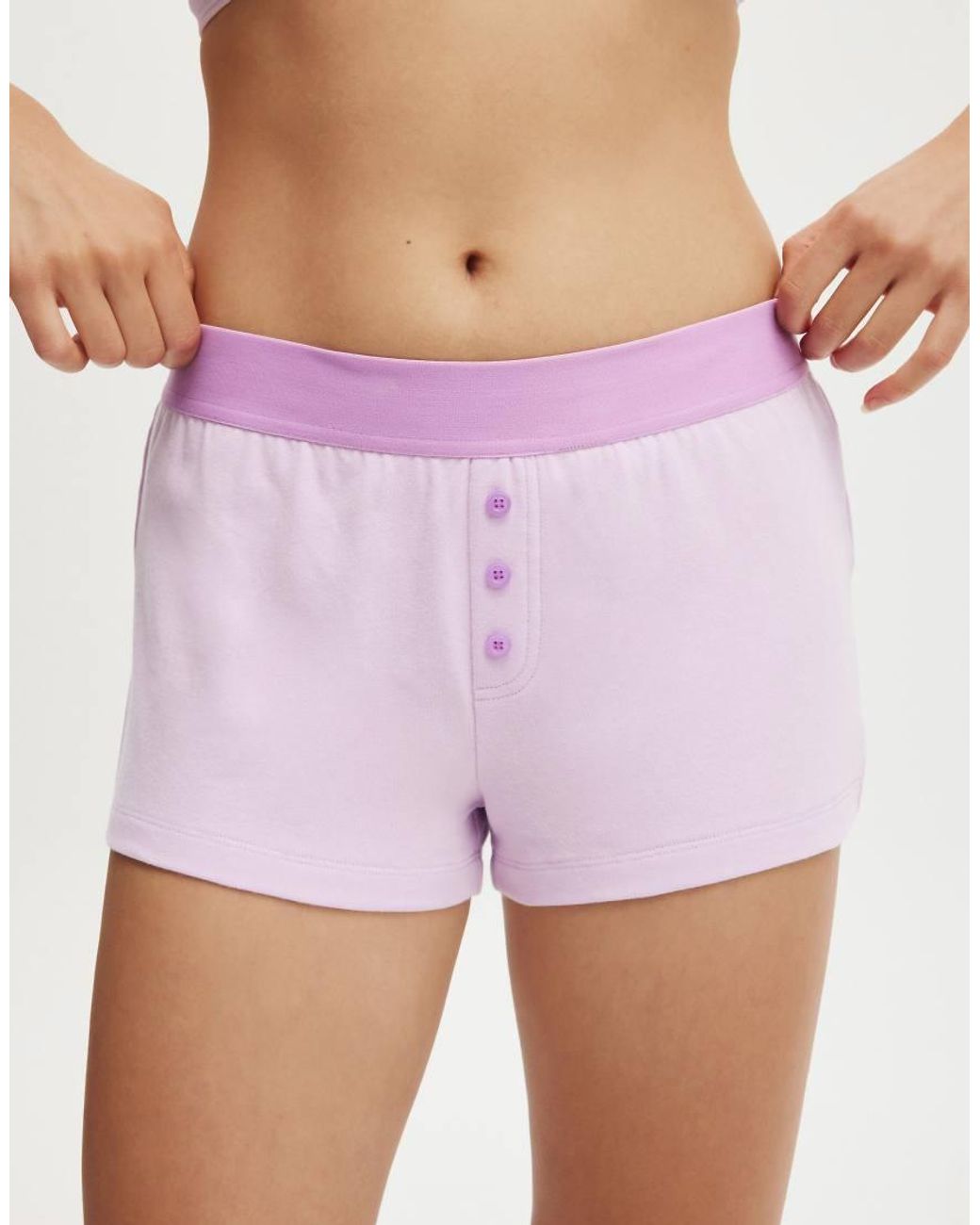 Cotton On White Peached Jersey Boyshort
