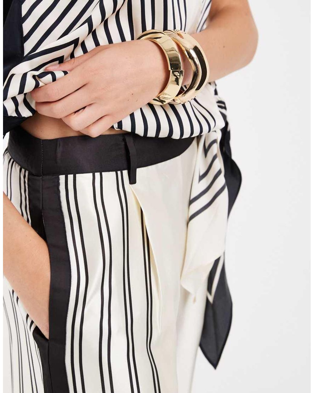 Vero Moda White Wide Leg Palazzo Trouser Co-ord