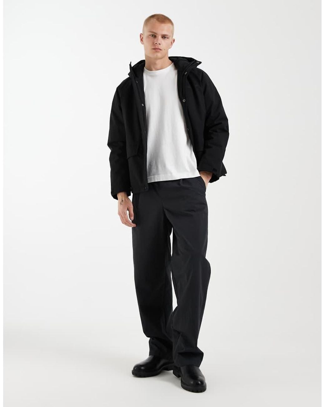 Redefined Rebel Recht Oversized Jack in het Black voor heren