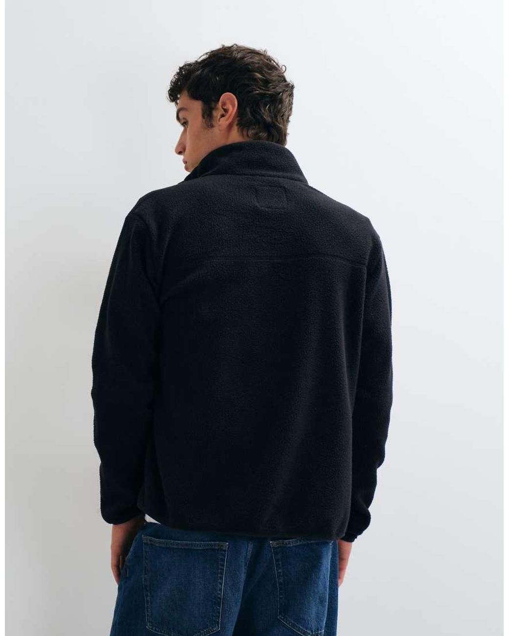 Only & Sons Blue High Neck Fleece for men