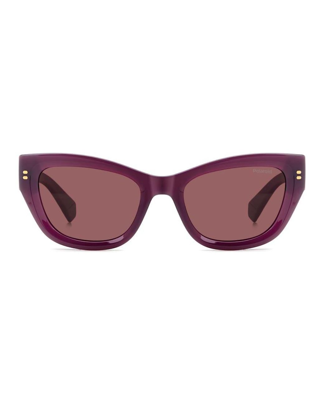 Polaroid Sunglasses Purple Cat Eye Sunglasses With Polarized Lenses