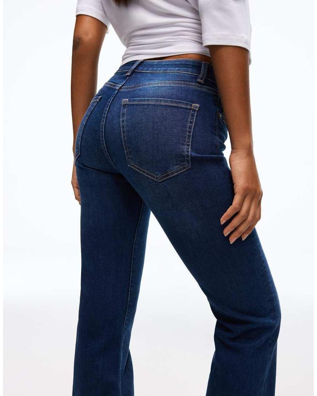 Bershka Blue Flared Jeans