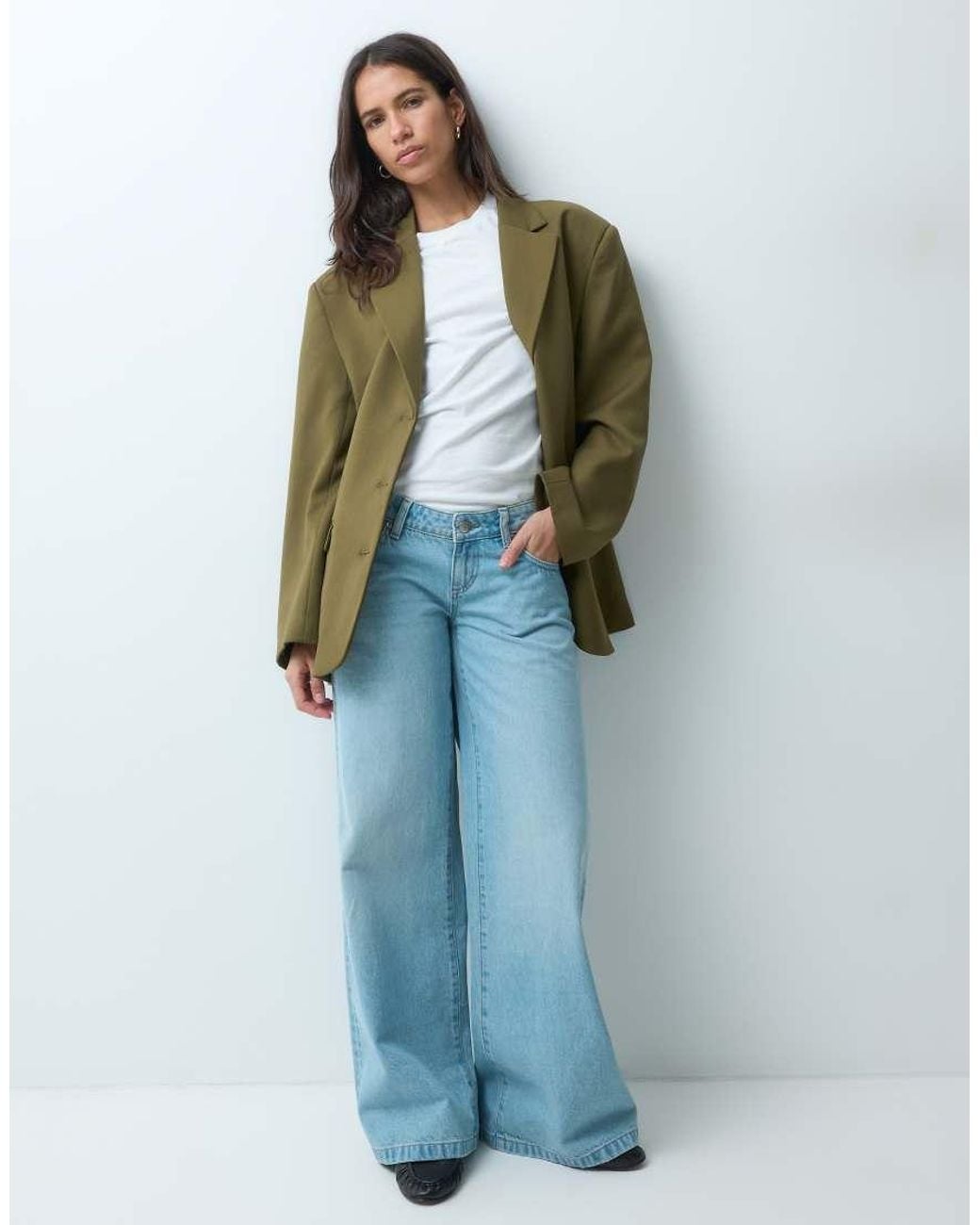 ASOS Green Tailored Oversized Blazer