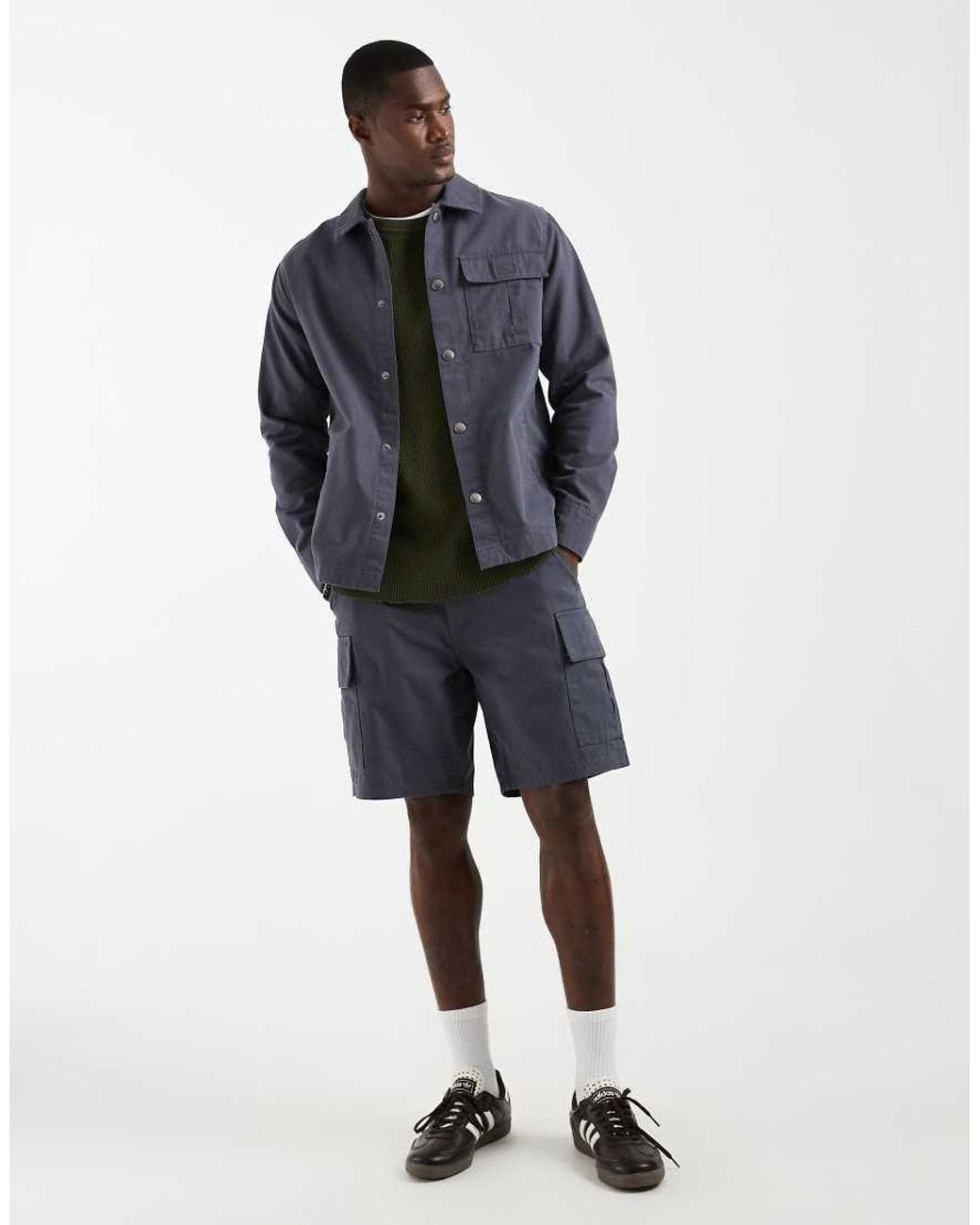Barbour Blue Wetheral Co-Ord Twill Overshirt for men