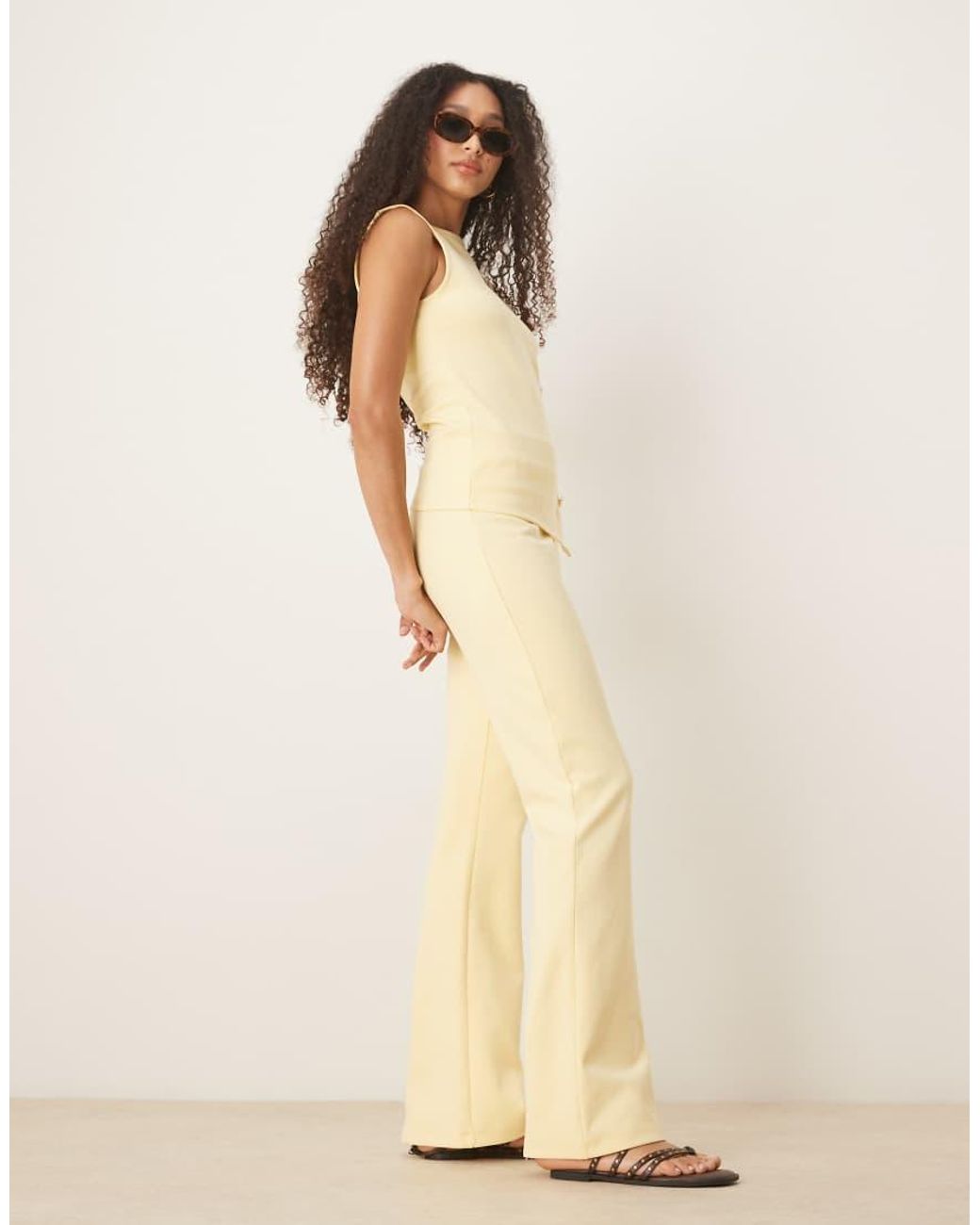 ASOS Natural Interlock Trouser Co-ord