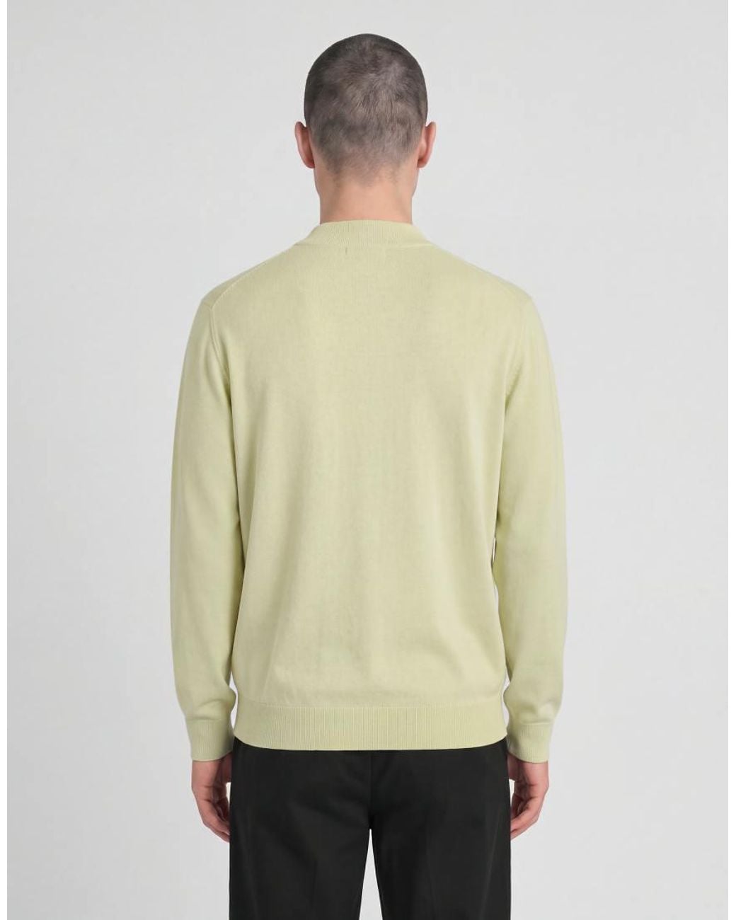 Lyle & Scott White Mid Knits Knitted Turtle Neck Jumper for men