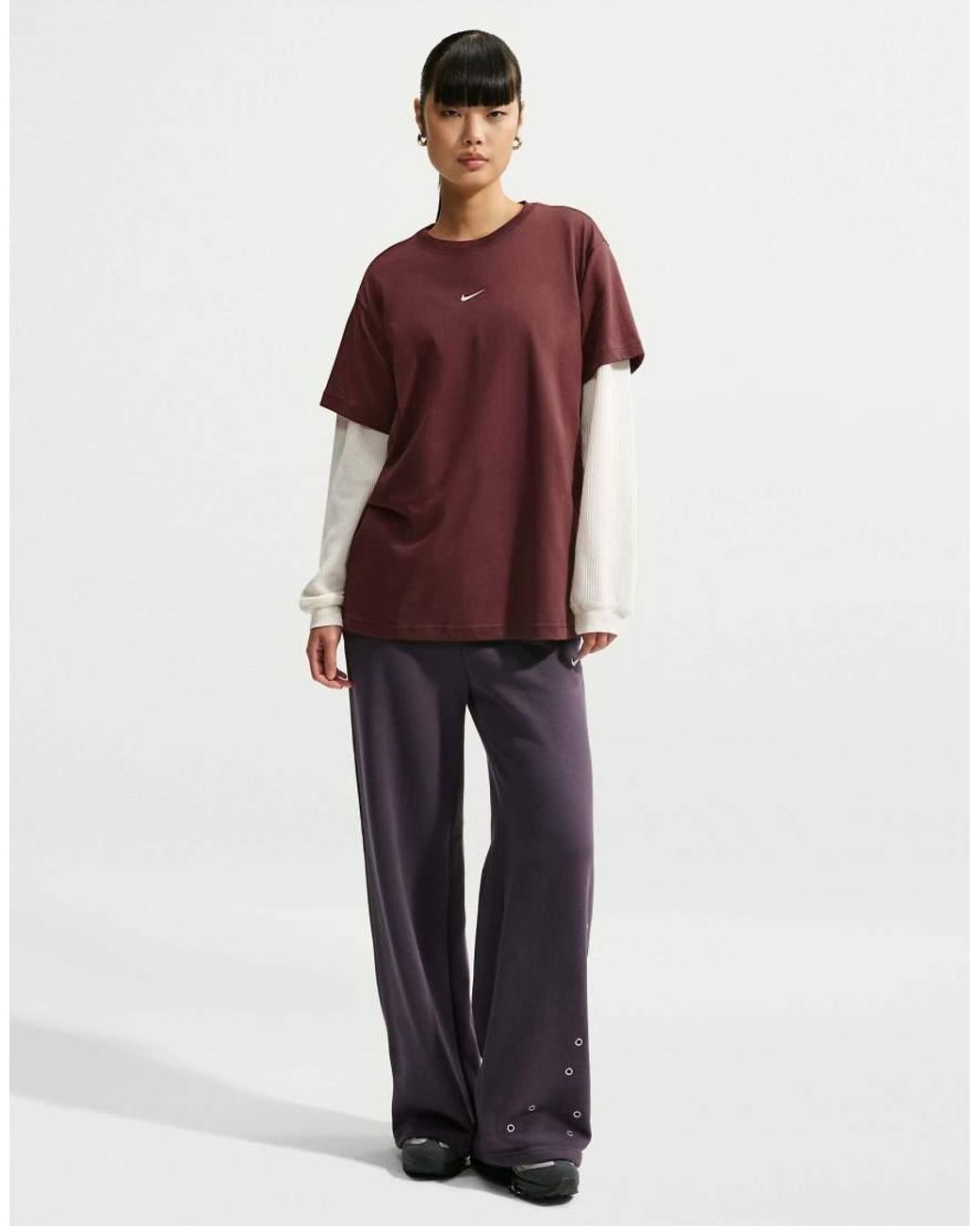 Nike Red W Nsw Classic Ss Tee Oversized T-shirt