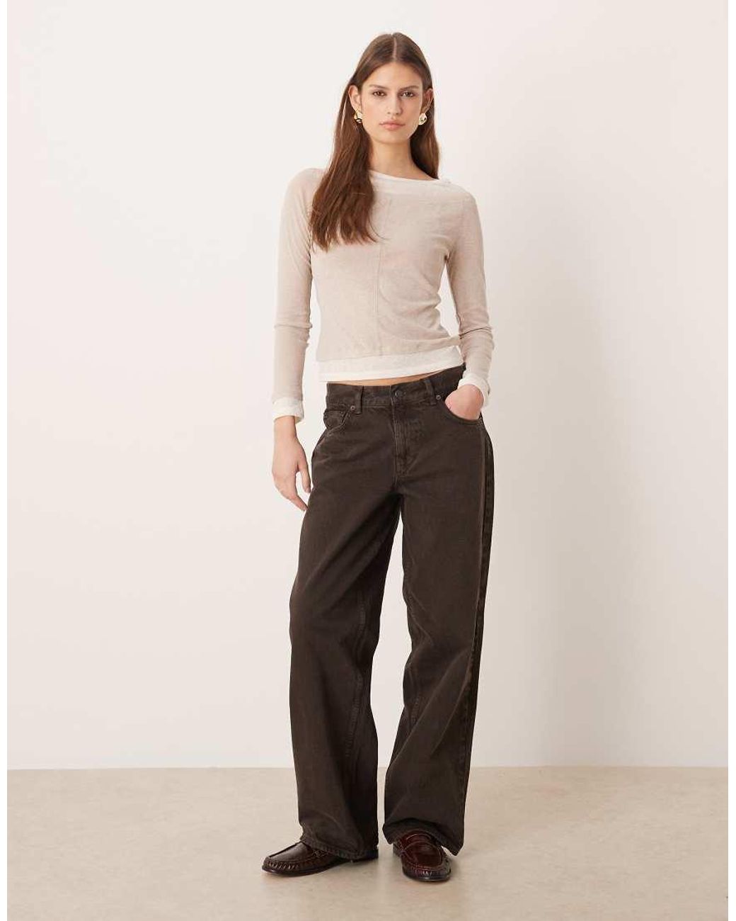 ASOS Natural Double Layer Onion Skin Top