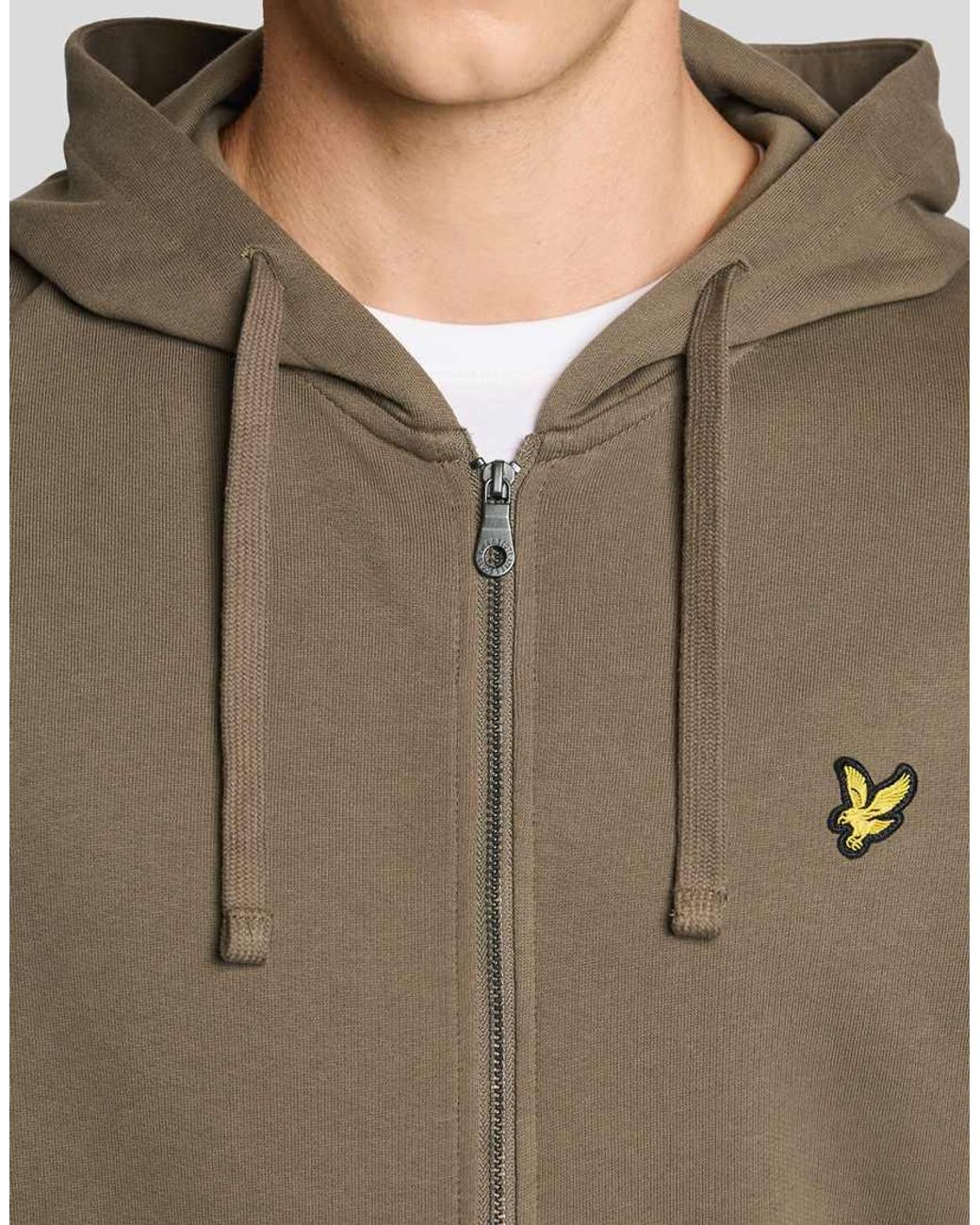 Lyle & Scott Natural Mid Layers Zip Through Hoodie for men