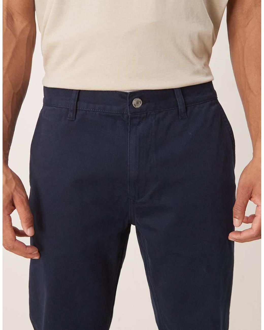 ASOS Blue Straight Fit Chino for men