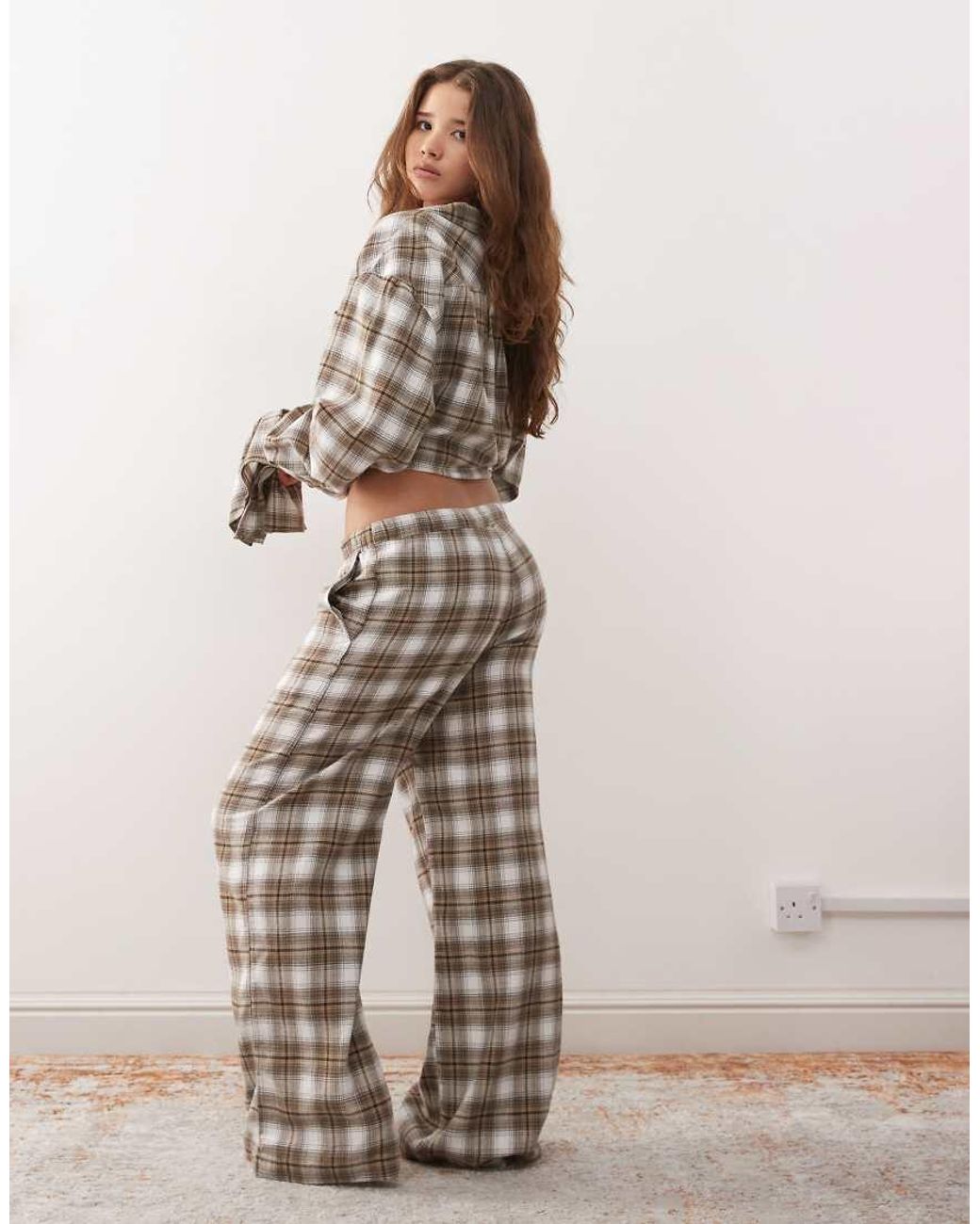 Weekday Natural Co-Ord Lounge Flannel Trousers