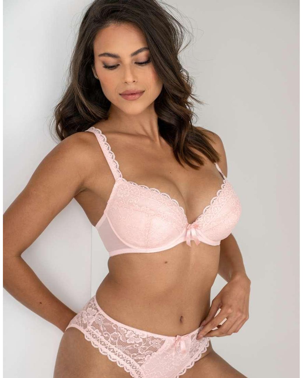 Pour Moi Brown Rebel Padded Plunge Bra