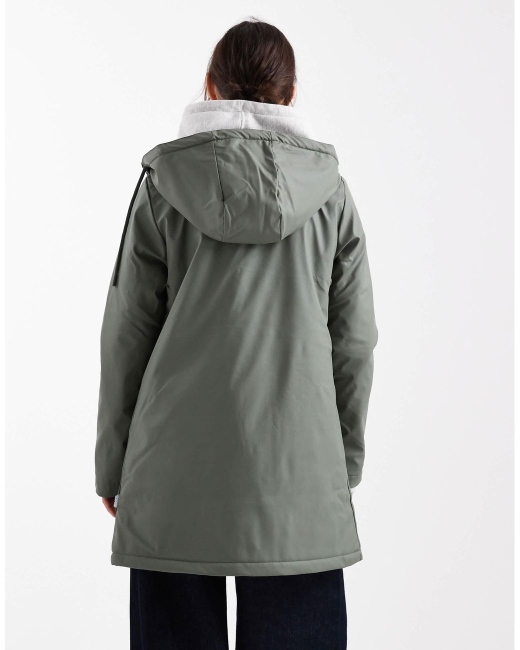 ONLY Gray Lined Rain Coat