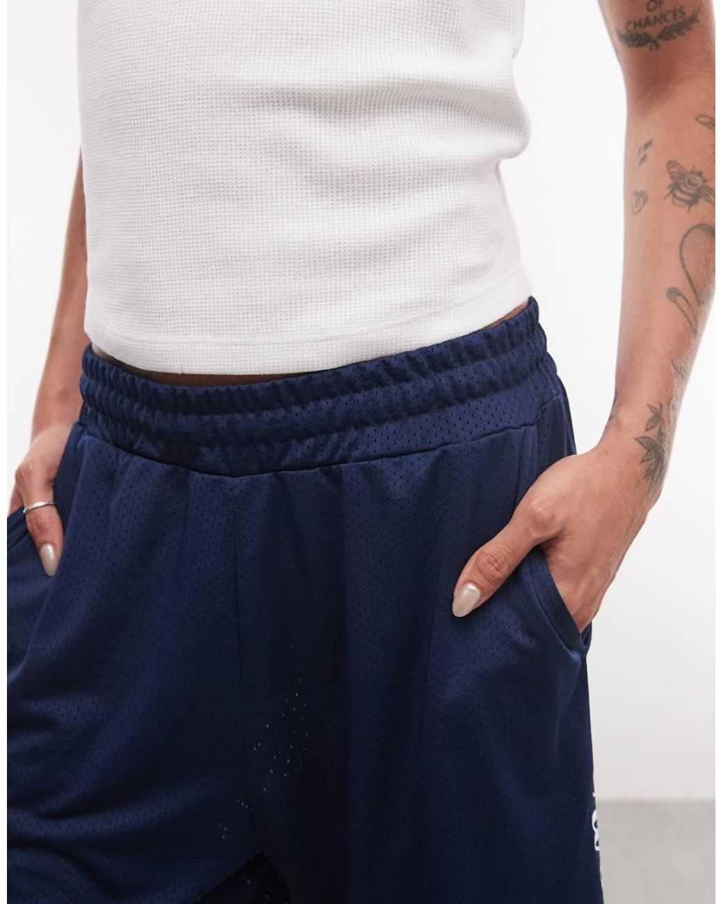 Collusion Blue Longline baggy Airtex Jorts