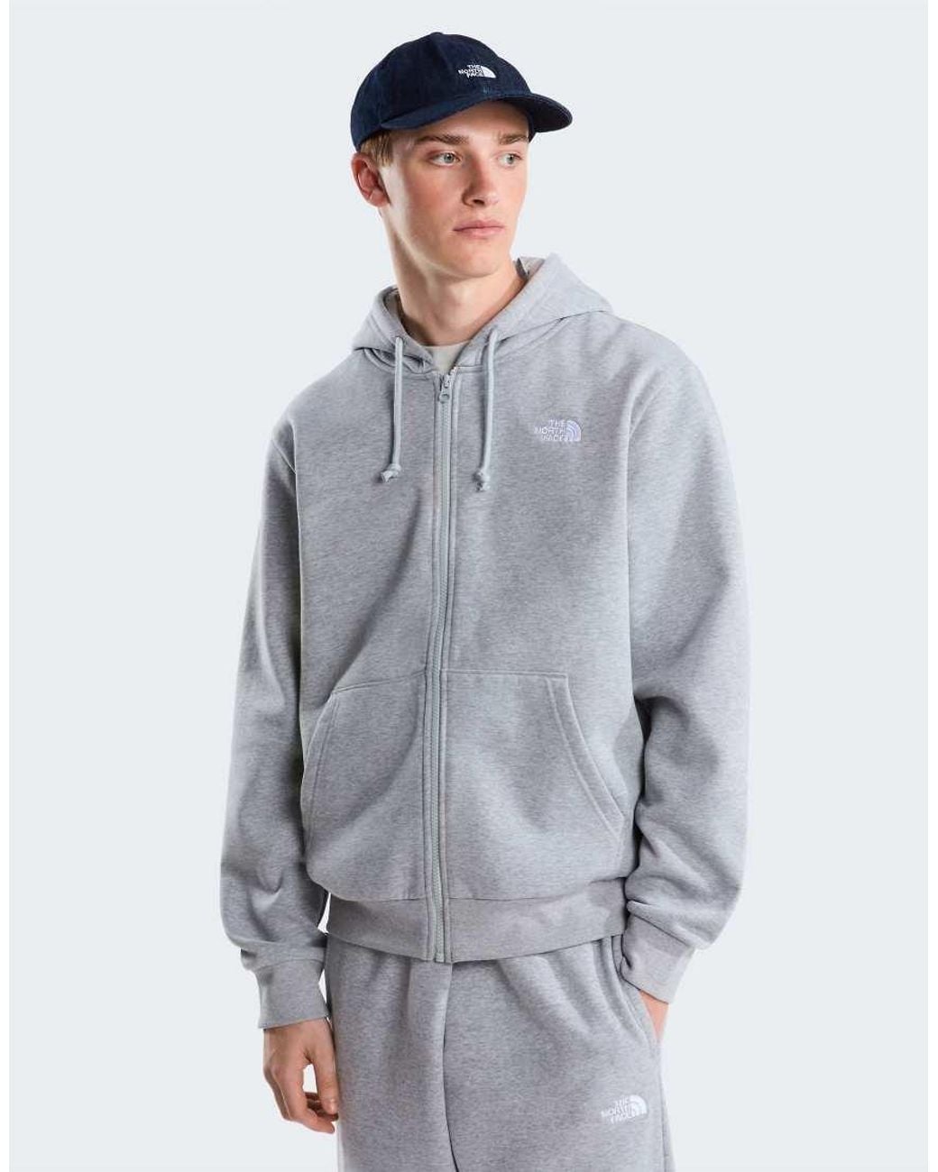 The North Face Gray Evolution Simple Dome Regular Full Zip for men