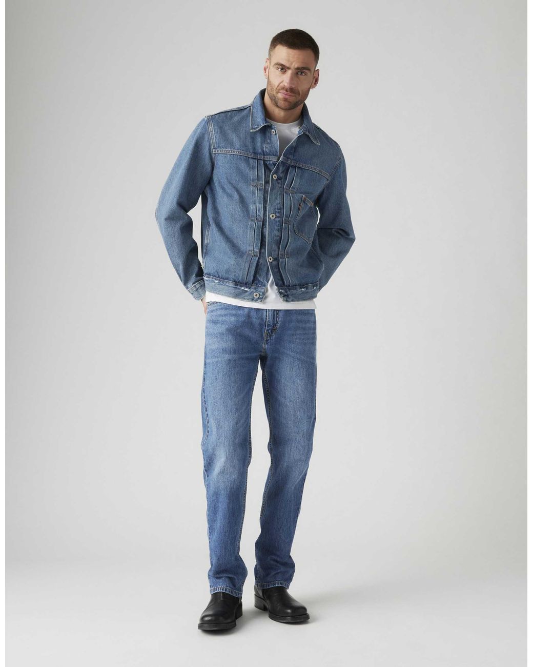 505 coupe regular moyen Levi's pour homme en coloris Blue