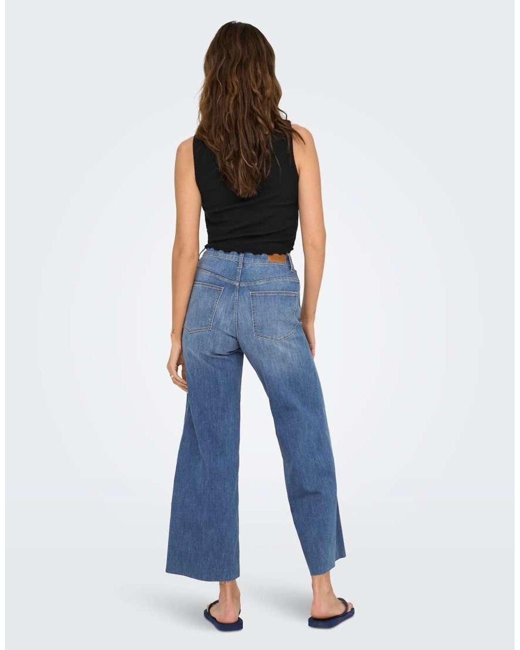 ONLY Blue Wide-fit Jeans