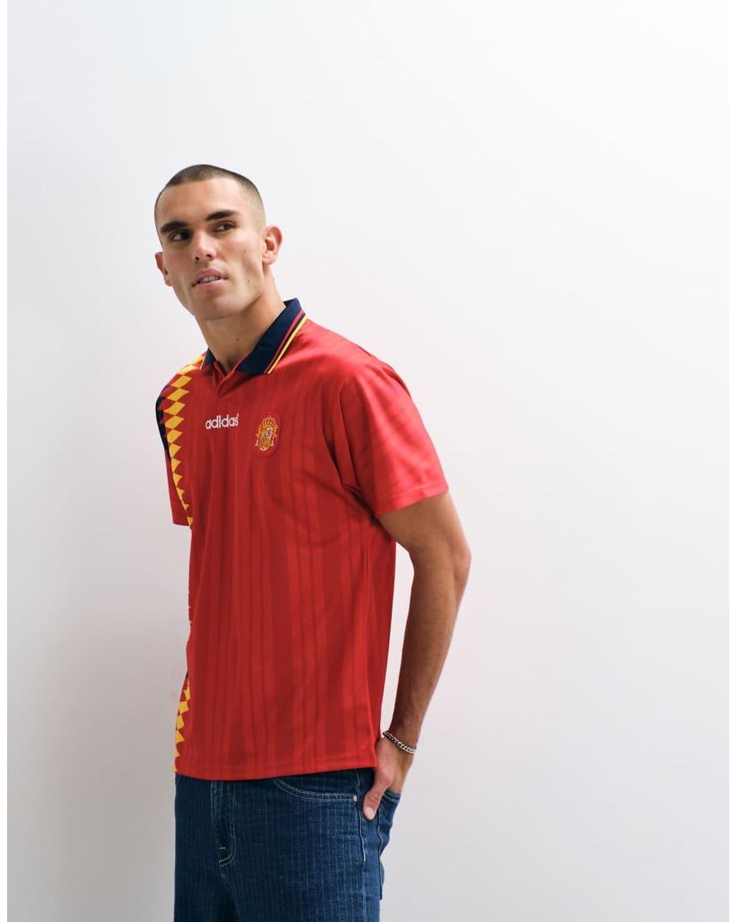 Adidas Originals Red Adidas Football Spain 94 Bring Back Jersey for men